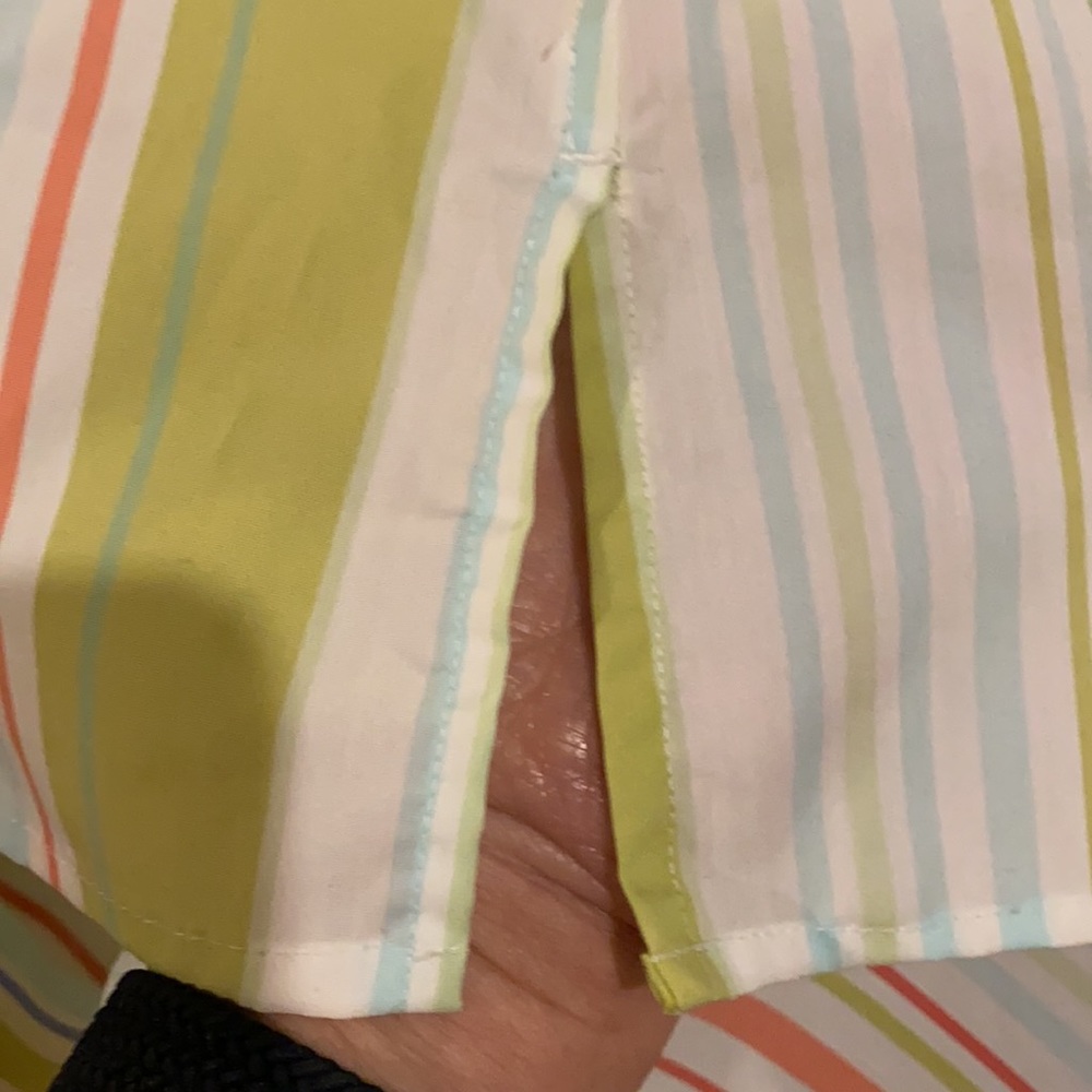 Land’s End Vertical Stripe Button Down Tunic - image 6